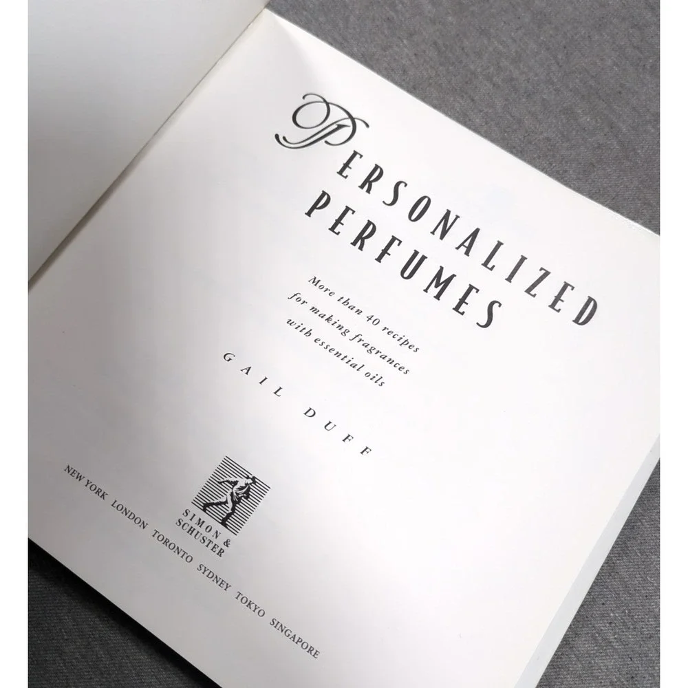 1994‎ Personalized Perfumes By Gail Duff Vintage Italian Hardcover